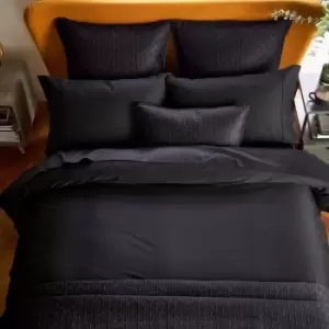 Image of Ted Baker 250 Thread Count Plain Dye Kingsize Duvet Cover, Black