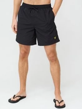 Image of Lyle & Scott Plain Swimshort - Black, Size XS, Men