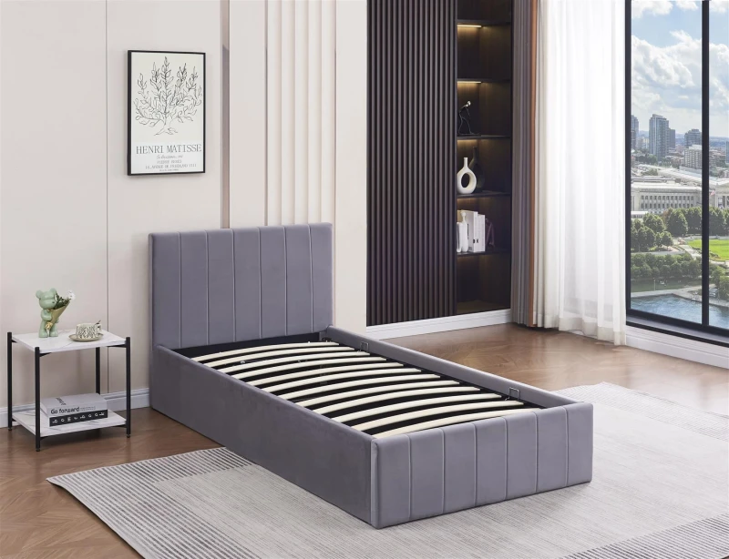 Image of KOSY KOALA KOSY KOALA Bunk Bed Kids White 3ft Single Pine Wooden Children Bedroom Furniture in Grey Grey One Size Unisex 5060711583846