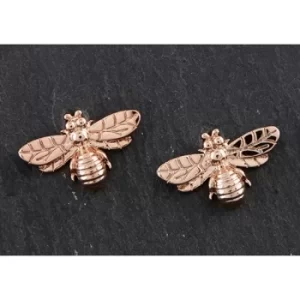 image of Honey Bee Rose Gold Plated Stud Earrings