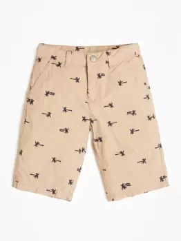 image of Guess LOUANA boys's Childrens shorts in Beige. Sizes available:10 ans,12 ans,14 ans