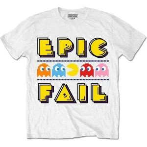Image of Pac-Man - Epic Fail Unisex X-Large T-Shirt - White