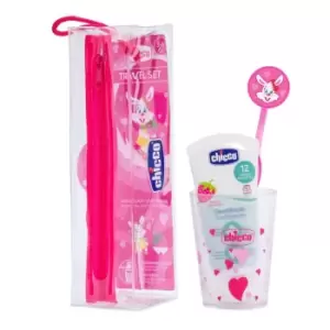 image of Chicco Oral hygiene set Pink color 36m +