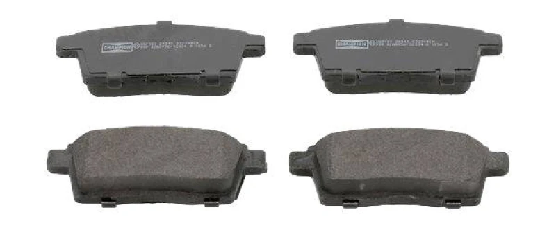 Image of CHAMPION 572644CH Brake pad set not prepared for wear warning indicator Brake Pad Set,disc brake (402)
