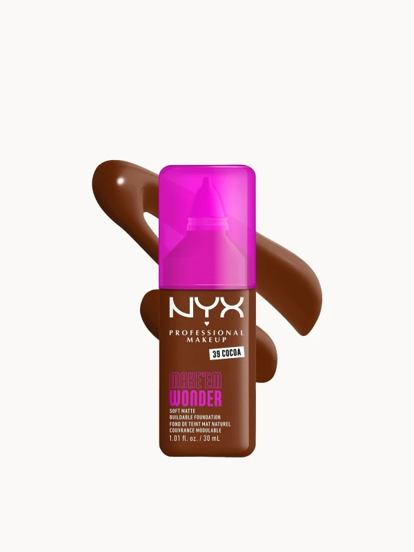 Image of NYX Professional Makeup Make 'EM Wonder, 24H Soft Matte Foundation (Various Shades) - Cocoa