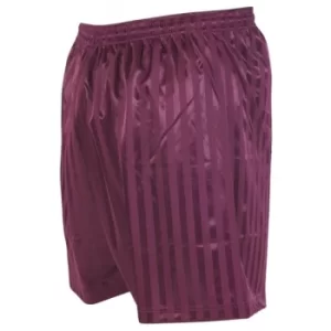 Image of Precision Striped Continental Football Shorts 26-28 inch Maroon