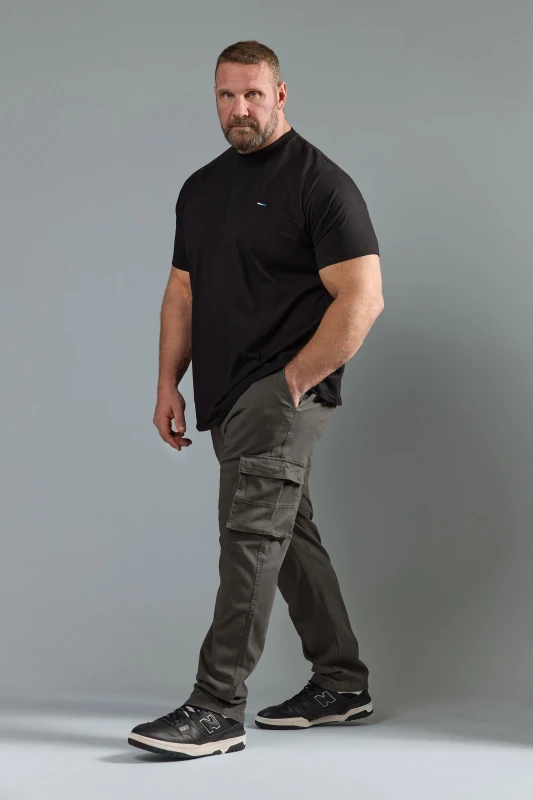 Image of BadRhino BadRhino Men Stretch Cargo Trousers in Grey Size: 54R Grey 54R Male 5063111684052