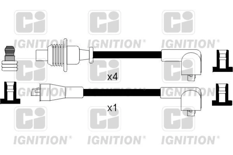Image of QUINTON HAZELL Ignition lead set QUINTON HAZELL XC954