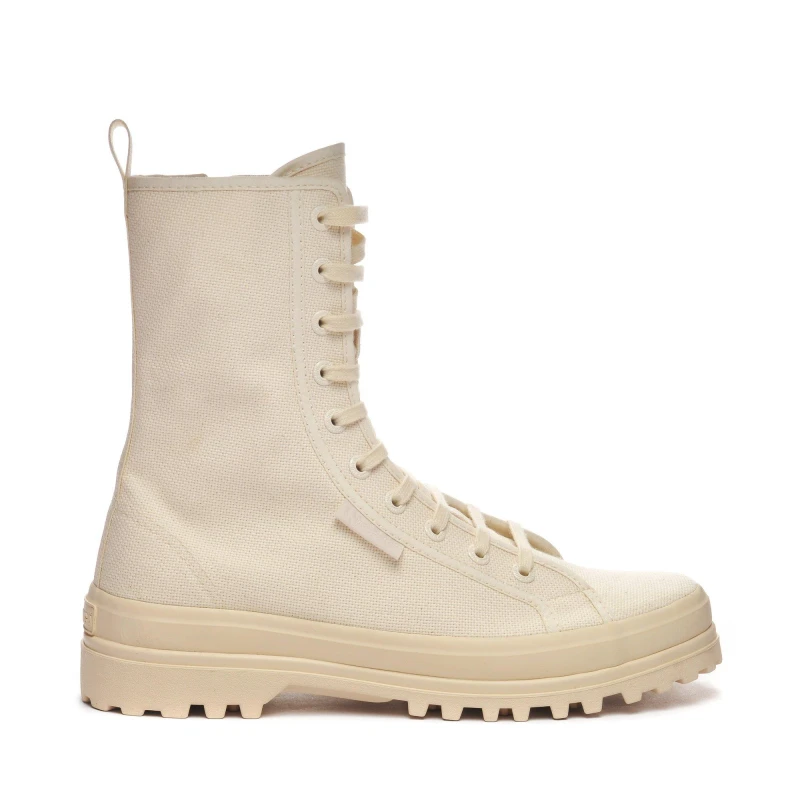 Image of Superga Womens Alpina Canvas High-Top Trainers Beige RwFAv female 2.5 (35)
