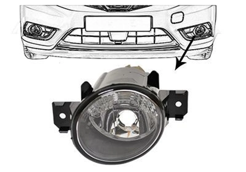 Image of VAN WEZEL Fog Light VAN WEZEL 3341997