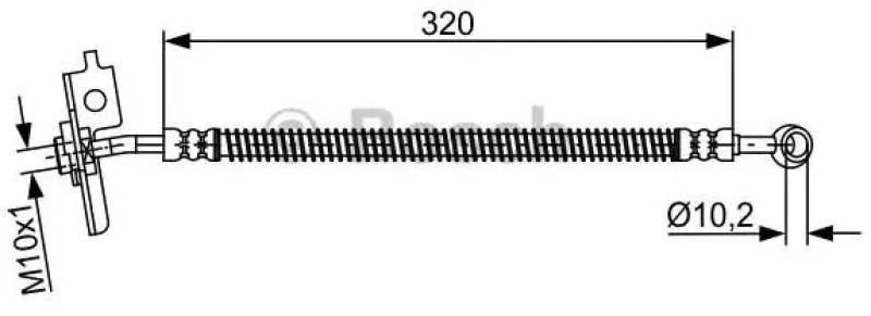 Image of Bosch 1 987 481 869 Brake Hose Brake Hose (83)