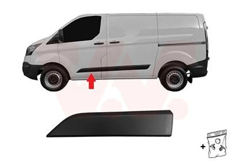 Image of VAN WEZEL Door moulding trim VAN WEZEL 1987413