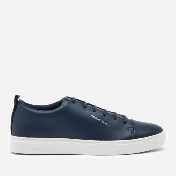 Image of Paul Smith Mens Lee Leather Low Top Trainers - Dark Navy - UK 10