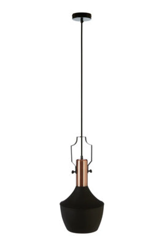 Image of Orsina Medium Pendant Light In Black And Copper, Contemporary Hanging Ceiling Light, Industrial Pendant Lighting