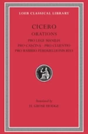 Image of cicero orations pro lege manilia pro caecina pro cluentio pro rabirio perdu