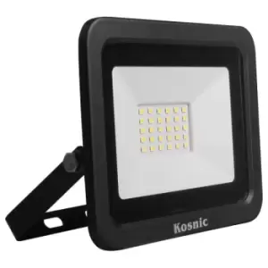 image of Kosnic Rhine Black 50W LED Floodlight - Cool White - KFLDHS50Q465-W40-BLK