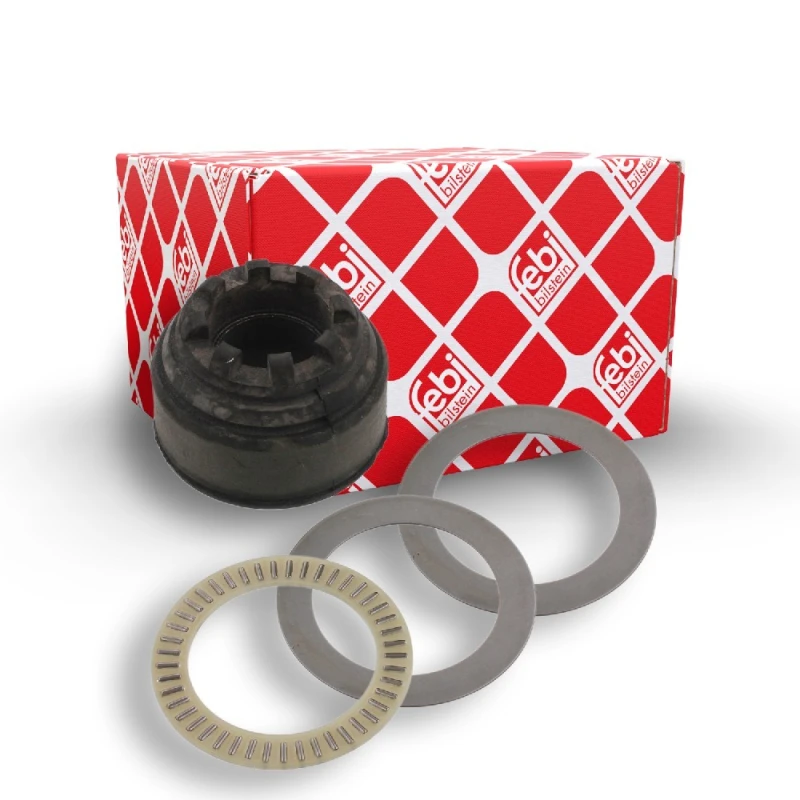 Image of FEBI BILSTEIN 12738 Top strut mount Front Axle, with ball bearing Elastomer Suspension Strut Support Bearing (1180)