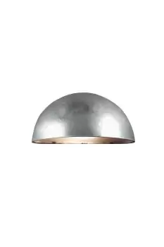 image of Scorpius Outdoor Down Wall Lamp Galvanized E14 IP33