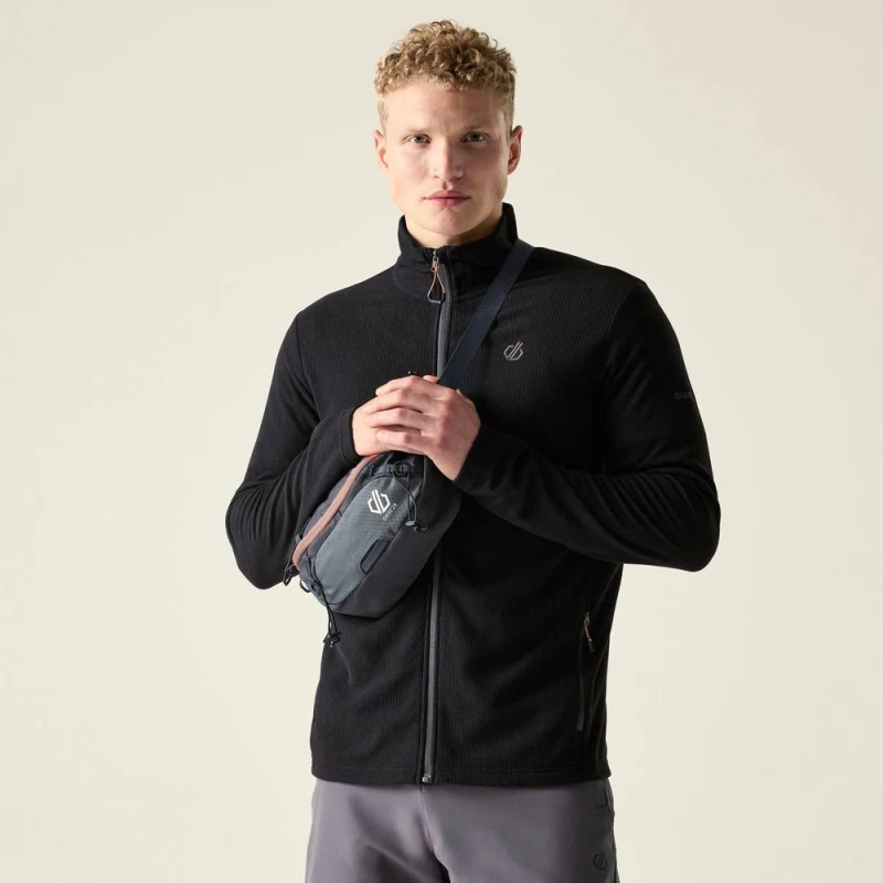 Image of Dare 2b Mens Arising Full Zip Fleece in Jet Black Size: Small Jet Black Male S