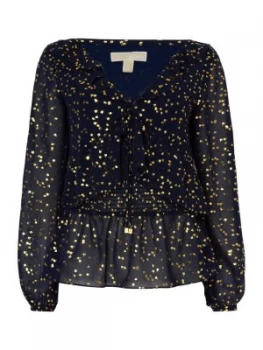 Image of Michael Kors Ditsy blossom blouse Blue