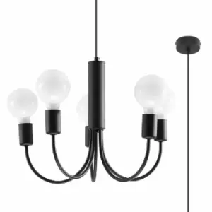 image of Sollux Chandelier Piccolo 5 Black