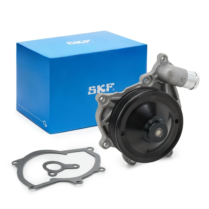 Image of SKF VKPC 89001 Water pump for V-ribbed belt use, with gaskets/seals Water Pump (1260)
