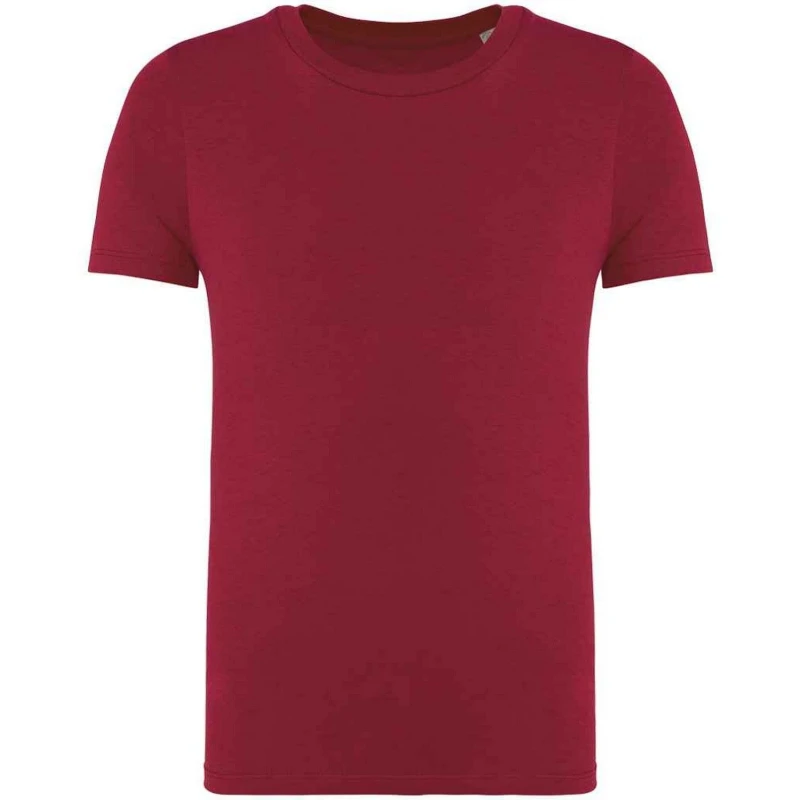 Image of Native Spirit Plain Dark Red T-Shirt Size: 4-6 Years Red Unisex 4-6 Years