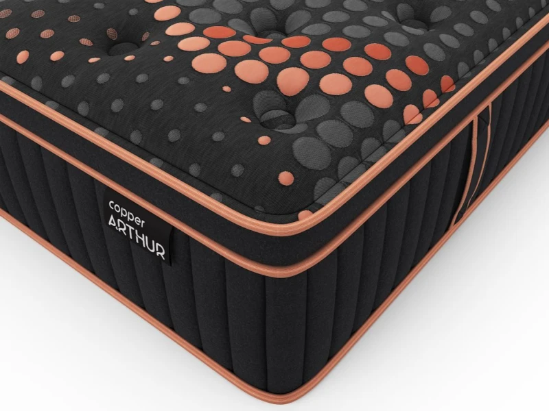 Image of Arthur Sleep Copper Arthur Pocket Spring Memory Foam Mattress in Dark Grey Size: Single Dark Grey Unisex Single