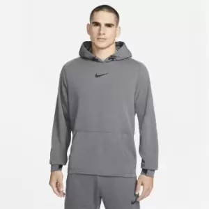 Image of Nike Pro Pull Over Fleece Hoodie Mens - Grey