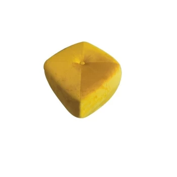 Image of Stanford Home Home Round Velvet Stool - Ochre