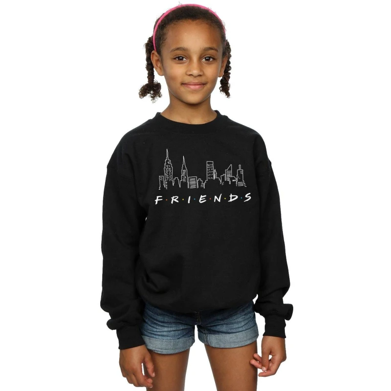 Image of Friends Skyline Logo Sweatshirt Black female