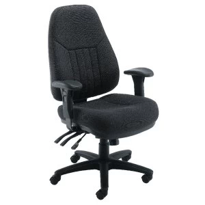 Image of Arista Lucania High Back Task Black Chair KF74020