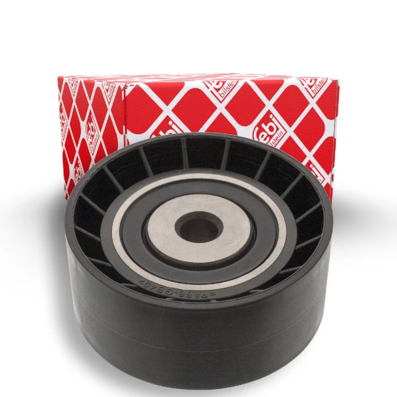 Image of FEBI BILSTEIN 22277 Idler Pulley Plastic Deflection/Guide Pulley,v-ribbed belt (312)