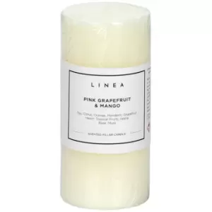 Image of Linea Scented Pillar Pink Scented Candle