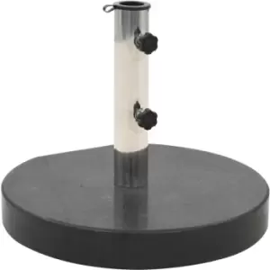 Image of Parasol Base Granite 28.5 kg Round Black Vidaxl Black
