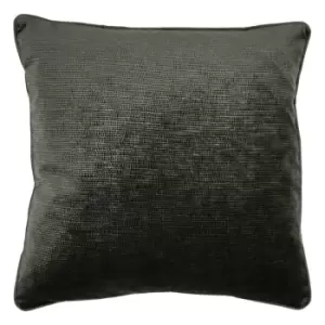 image of Stella Embossed Texture Cushion Black