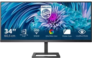 Image of Philips 34" 345E2AE Quad HD IPS LED Monitor