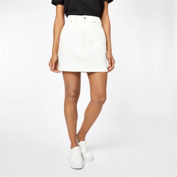 Image of Jack Wills Roxy Denim Mini Skirt - White
