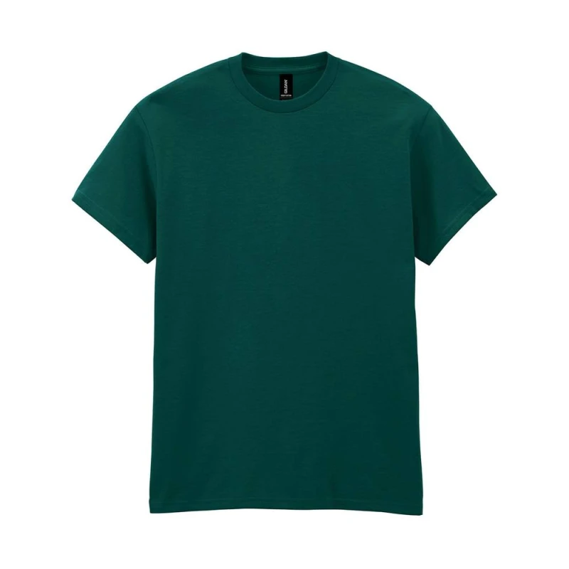 Image of Gildan Mens Heavy Cotton T-Shirt in Dark Green Size: Large Dark Green Male L
