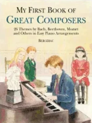 Image of first book of great composers for the beginning pianist with downloadable m