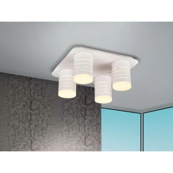 Schuller Vika - Integrated LED Flush Ceiling Light White