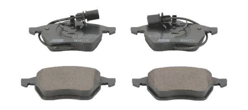 Image of JURID 573037JC Brake pad set incl. wear warning contact, PREMIER Ceramic Brake Pad Set,disc brake (402)