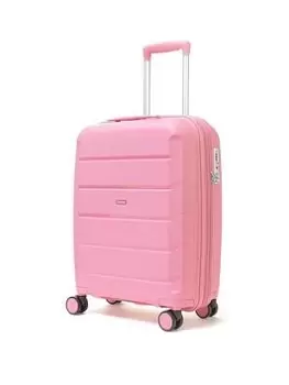 image of Rock Luggage Tulum NG64504 8 Wheel Cabin Bubblegum Pink Suitcase