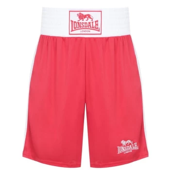 Image of Lonsdale Box Short Mens - Red