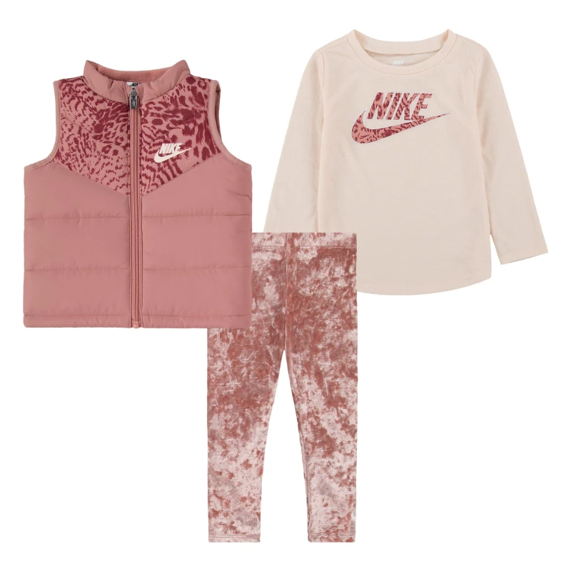 Image of Nike 3 PC Vest Set Red Stardust female 12M