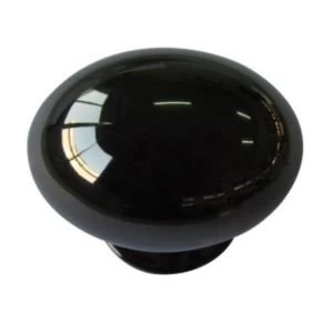 Image of BQ Nickel Effect Oval Furniture Knob Pack of 6