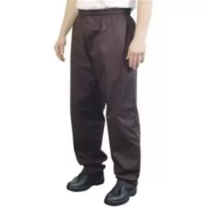 image of BonChef Baggy Mens Chef Trousers (L) (Black) - Black