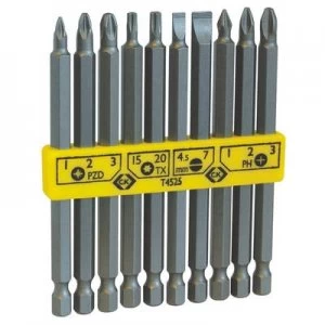 Image of C.K. T4525 Bit set 10 Piece Slot, Phillips, Pozidriv, TORX socket