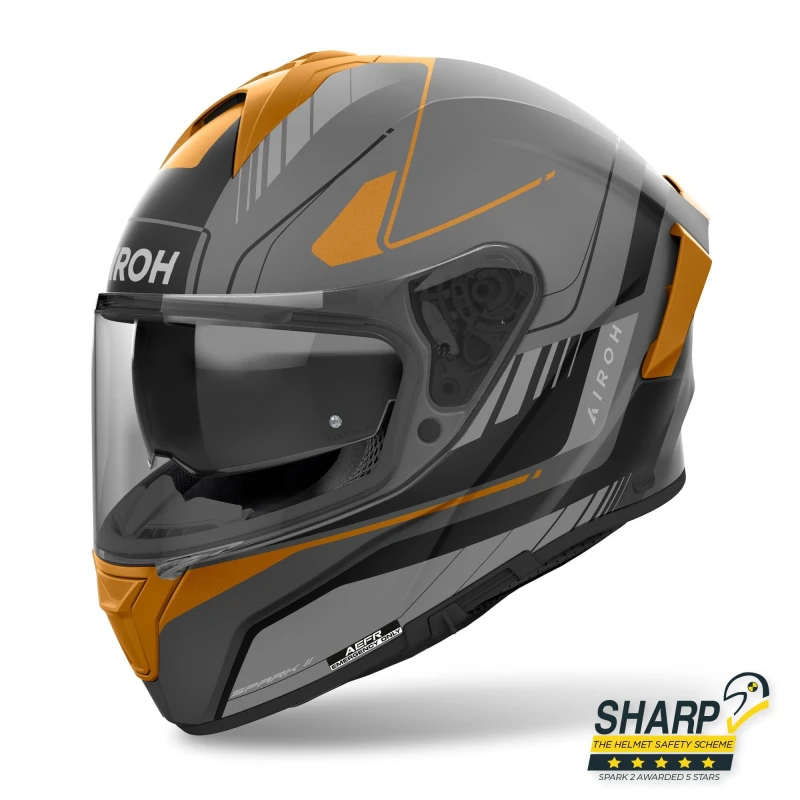 Image of Airoh Spark 2 Chrono Gold Matt Full Face Helmet Size S