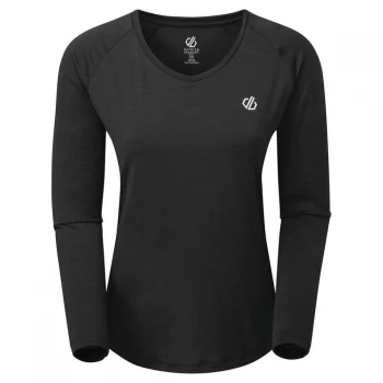 Image of Dare2B Discern Long Sleeve T-Shirt - Black